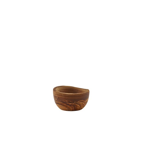 Picture of GenWare Olive Wood Rustic Dip Pot 5cl/1.75oz