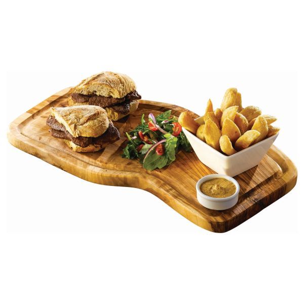 Picture of Olive Wood Serving Board W/ Groove 40 x 21cm