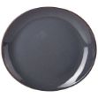 Picture of Terra StoneW Rustic Blue Oval Plate 29.5x26cm