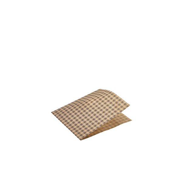 Picture of GreaseP Paper Bags Brown Gingham Print 17.5cm