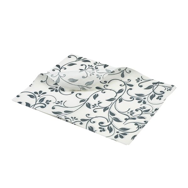 Picture of Greaseproof Paper Grey Floral Print 25 x 20cm