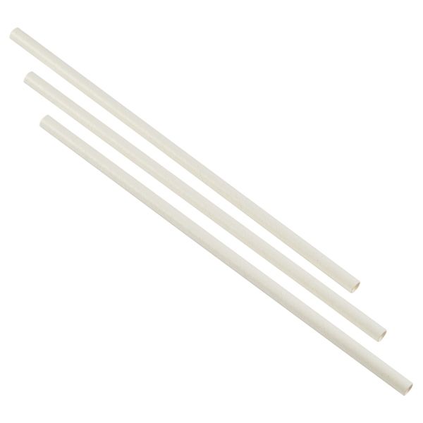 Picture of Paper Straws White 20cm (500pcs) Clearance 