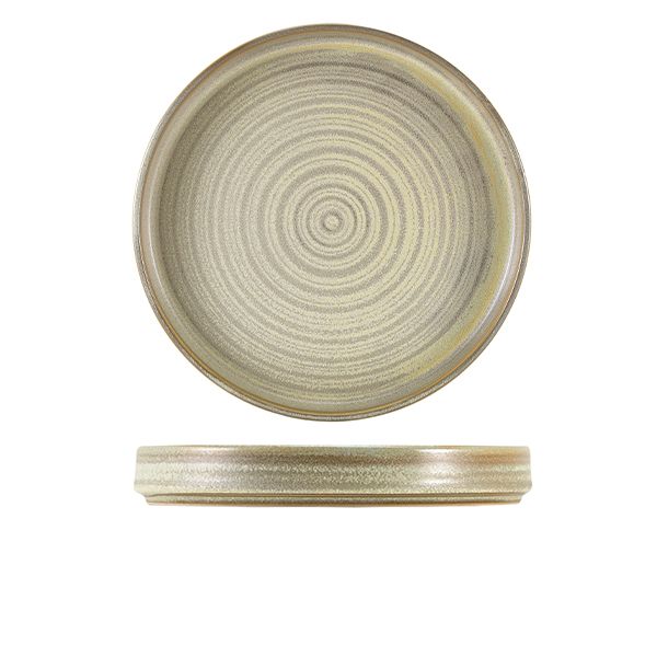 Picture of Terra Porc Matt Grey Presentation Plate 26cm