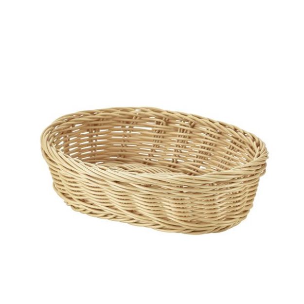 Picture of Oval Polywicker Basket 22.5 x 15.5 x 6.5cm