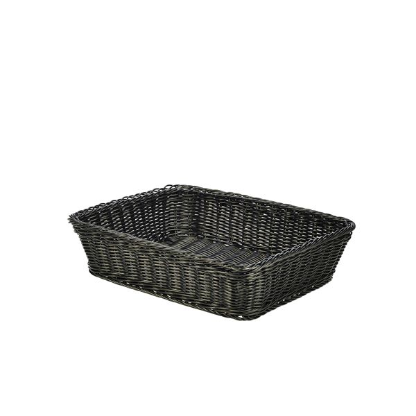 Picture of Polywicker Display Basket Black 36.5x29x9cm