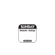 Picture of 25mm Sunday Removable Day Labels (1000) discontinued