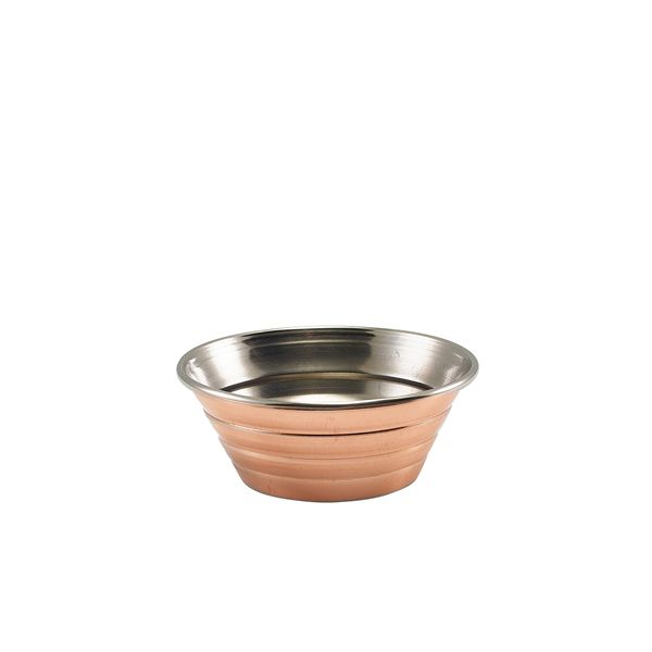 Picture of GW Copper Plated Ribbed Ramekin 43ml/1.5oz