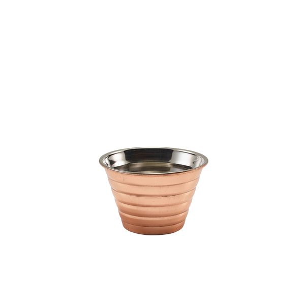 Picture of GW Copper Plated Ribbed Ramekin 114ml/4oz