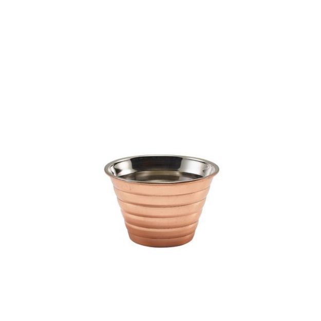 Picture of GW Copper Plated Ribbed Ramekin 114ml/4oz