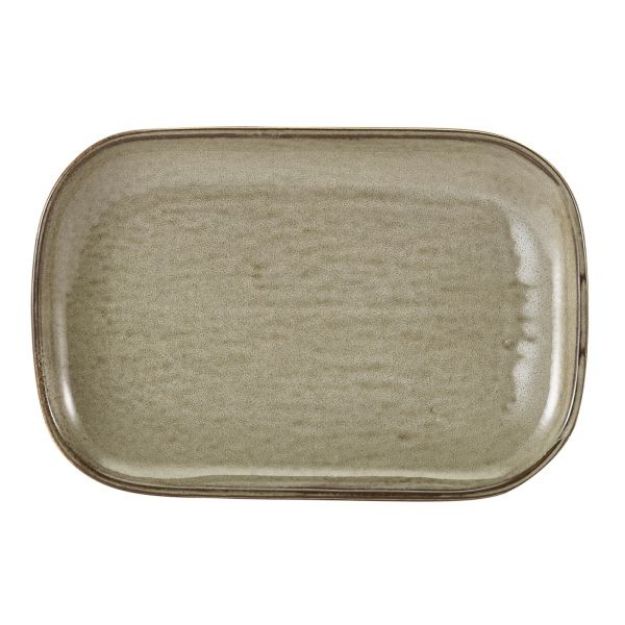 Picture of Terra Porc Grey Rectangular Plate 29 x 19.5cm