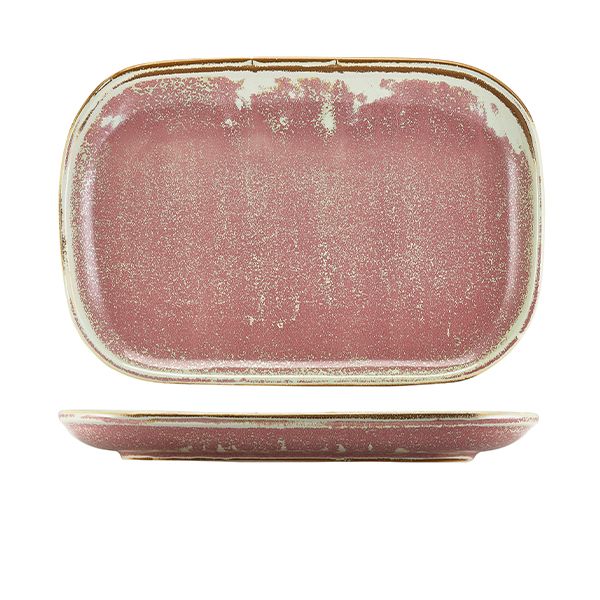 Picture of Terra Porc Rose Rectangular Plate 29 x 19.5cm