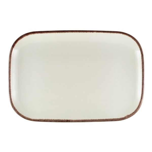 Picture of Terra Sereno Brown Rect Plate 34.5x23.5cm