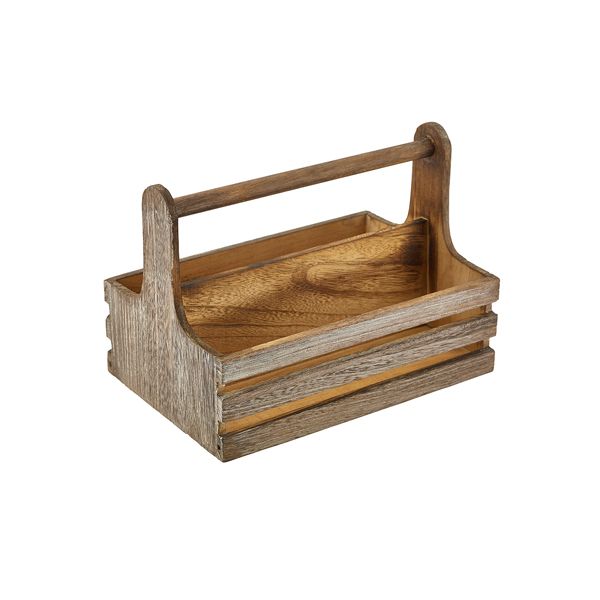 Picture of Medium Rustic Wooden Table Caddy