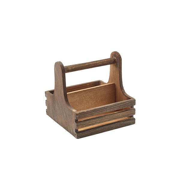 Picture of Small Rustic Wooden Table Caddy