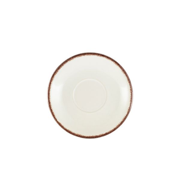 Picture of Terra Stoneware Sereno Brown Saucer 15cm, fits: cup-sbr30