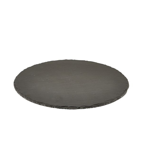 Picture of Genware Natural Edge Slate Platter 30cm Round