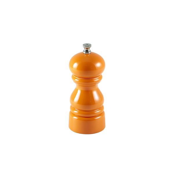 Picture of Genware Salt Or Pepper Grinder Orange 12.7cm