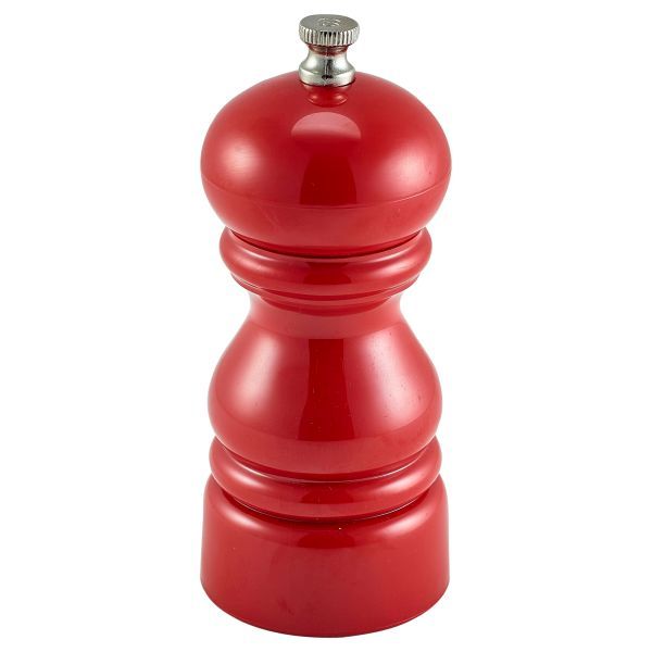 Picture of Genware Salt Or Pepper Grinder Red 12.7cm