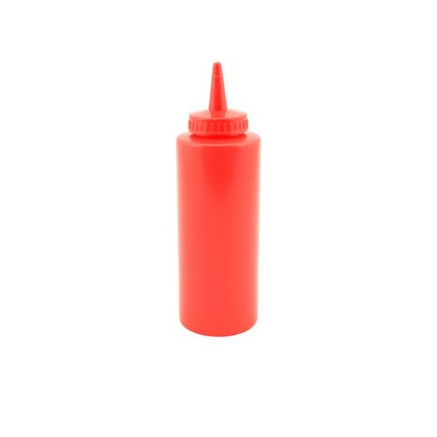 Picture of Genware Squeeze Bottle Red 12oz/35cl