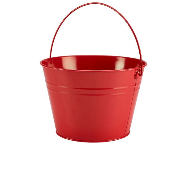 Picture of Stainless Steel Serving Bucket 25cm Dia Red