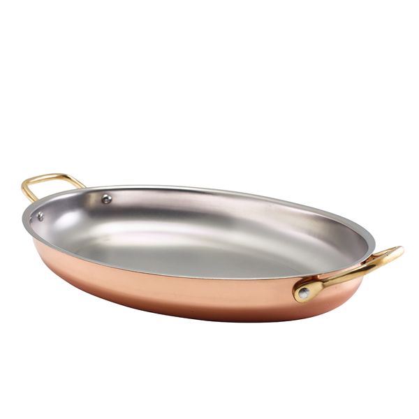 Picture of GenWare Copper Plated Oval Dish 34 x 23cm