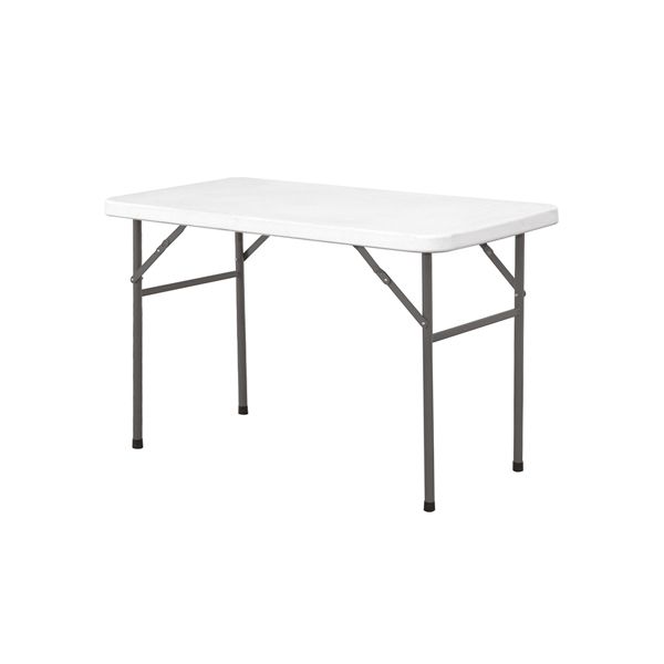 Picture of Solid Top Folding Banquet Table 4' White 