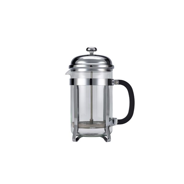 Picture of 12 Cup Cafetiere Chrome Pyrex 48oz 1.5 Litre