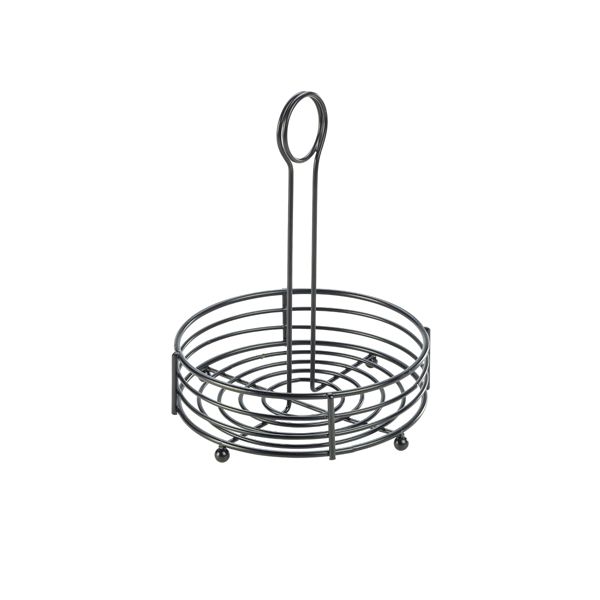 Picture of Black Wire Table Caddy 6.5" Dia X 8.5" (H)