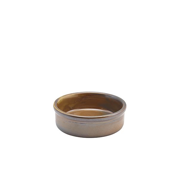 Picture of Terra Porcelain Rustic Copper Tapas Dish 10cm