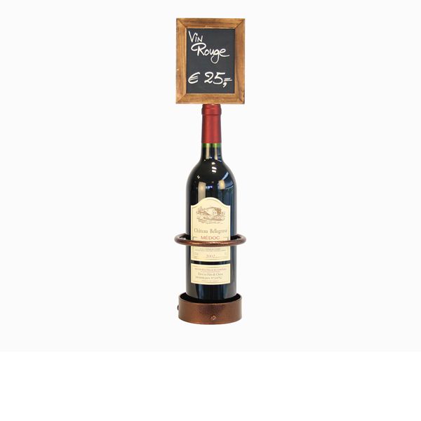 Picture of Wine Bottle x1 Chalk Board Display 45x10.5cm