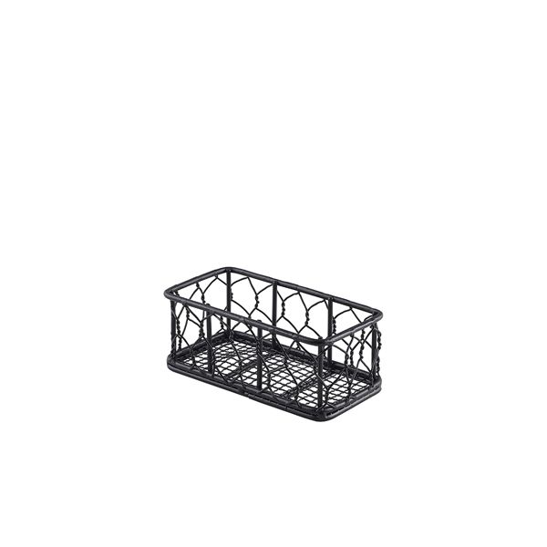 Picture of GW Rect Black Wire Basket 14 x 7 x 5.5cm