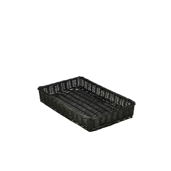 Picture of Wicker Display Basket Black 46X30X8cm