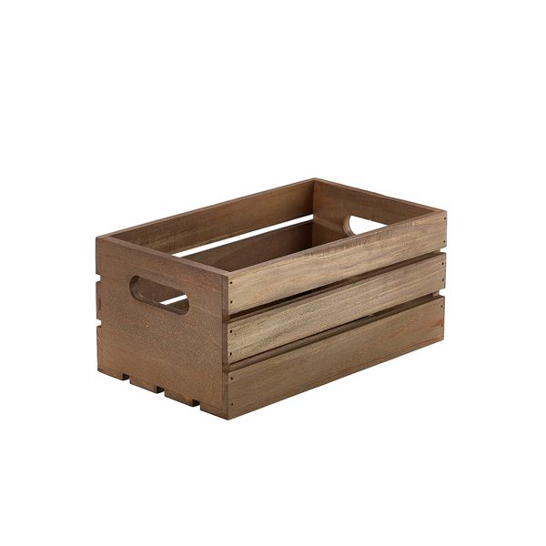 Picture of GW Dark Rustic Wooden Crate 27 x 16 x 12cm