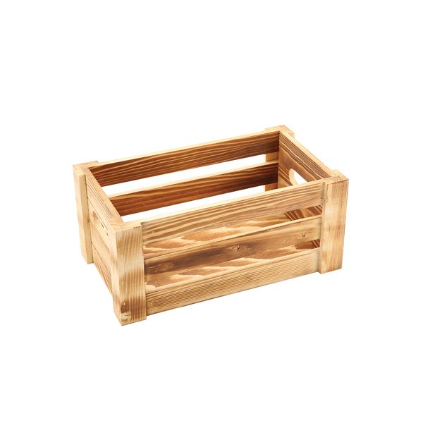 Picture of Genware Rustic Wooden Crate 27 x 16 x 12cm