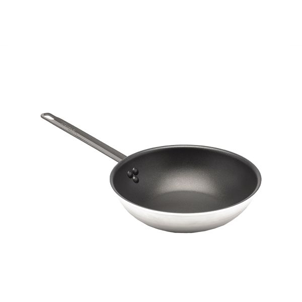 Picture of Non Stick Teflon Aluminium Flat Base Wok 30cm