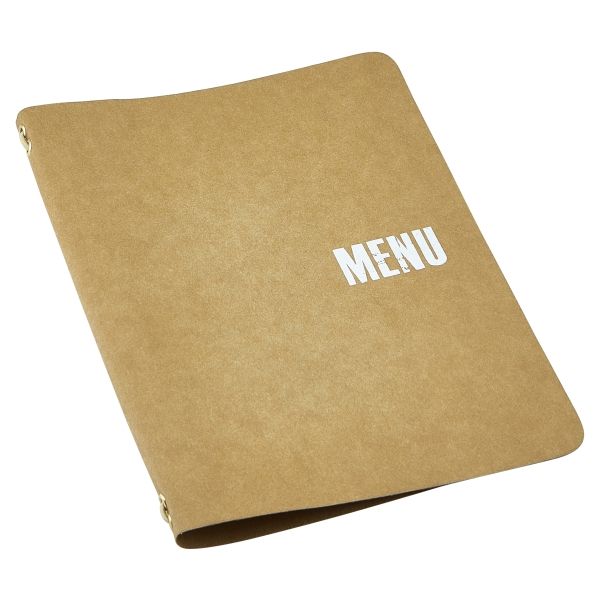 Picture of Washable Paper A5 Menu Holder Brown