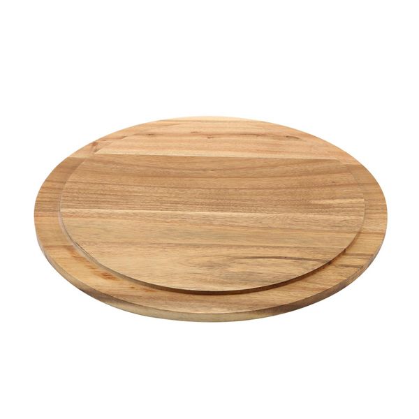 Picture of Genware Round Wood Serving / Cake Board 33cm