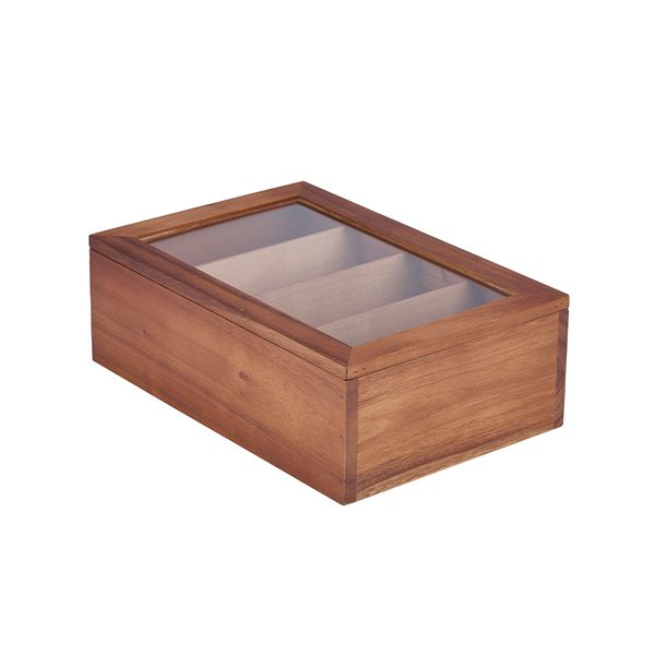 Picture of Acacia Wood Tea Box 30 x 20 x 10cm