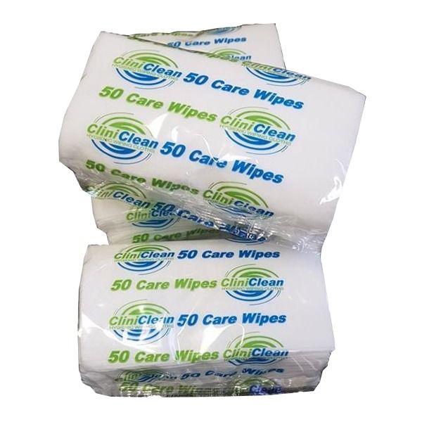 Picture of Cliniclean Patient Care Wipes, 300x335mm. 1000 wipes per pack.