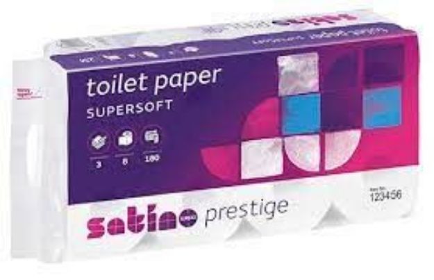 Picture of Luxury 3 ply Toilet Roll, 180 metre, 64pk - PLEASE place your order using the WHISPER branded 3ply rolls.