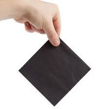 Picture of Cocktail Napkins 2Ply Black 24x24cm 2000pk