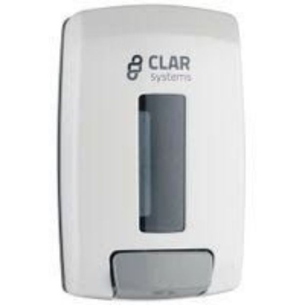 Picture of CLAR Soap Bulk Fill Dispenser, White 1 Litre tank