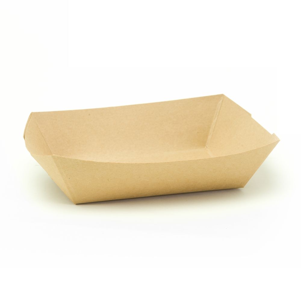 Picture of 1/2 lb Small Kraft Comp Paper Food Tray 1000