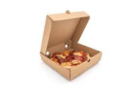 Picture of 7" Pizza Box Kraft Brown With Black Design