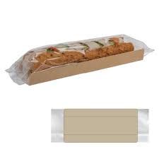 Picture of Kraft Baguette Display Packaging, with clear front 1000pk