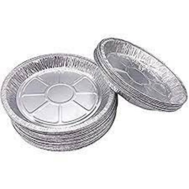 Picture of 9" Foill Plates ROUND 20mm Dept 220mm  1000pk