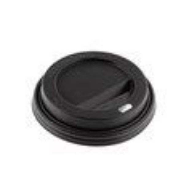 Picture of FF296 Black Sip Through Lids 8oz (1000)