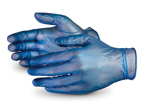 Picture of Vinyl P/F Blue MEDIUM Gloves 1000pk