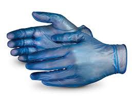 Picture of Vinyl P/F Blue X-Large Gloves 1000pk