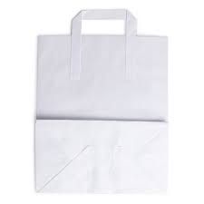 Picture of SOS Large White Paper Bag With Handle 250pk